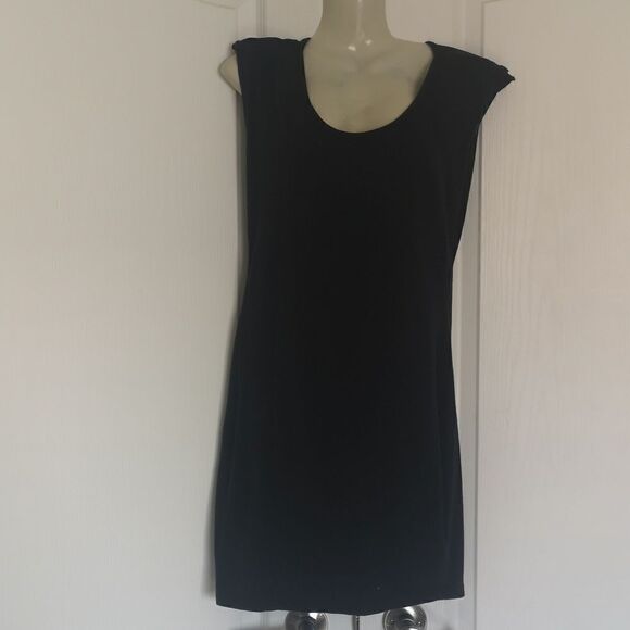 Material Girl Bodycon Net Back Mini Dress Medium Black - Picture 4 of 16